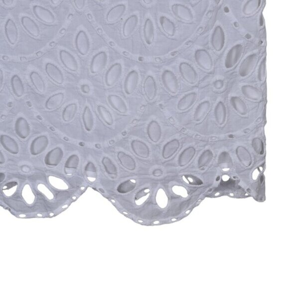 Ann Taylor Scallop Eyelet Shift Dress White Size 6 - Picture 6 of 14